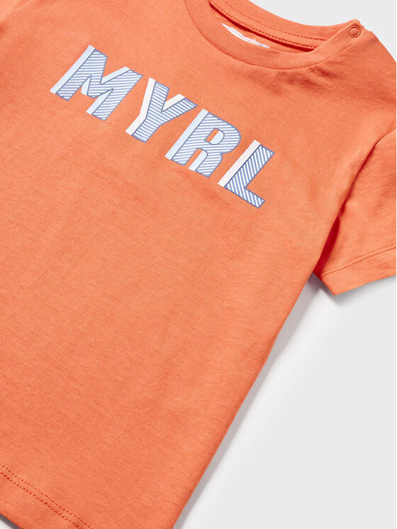 Mayoral Mayoral T-Shirt 106 Pomarańczowy Regular Fit