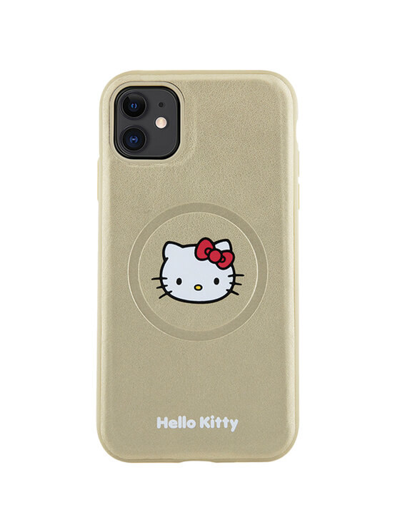 Hello Kitty Hello Kitty Etui na telefon iPhone 11 / Xr Złoty