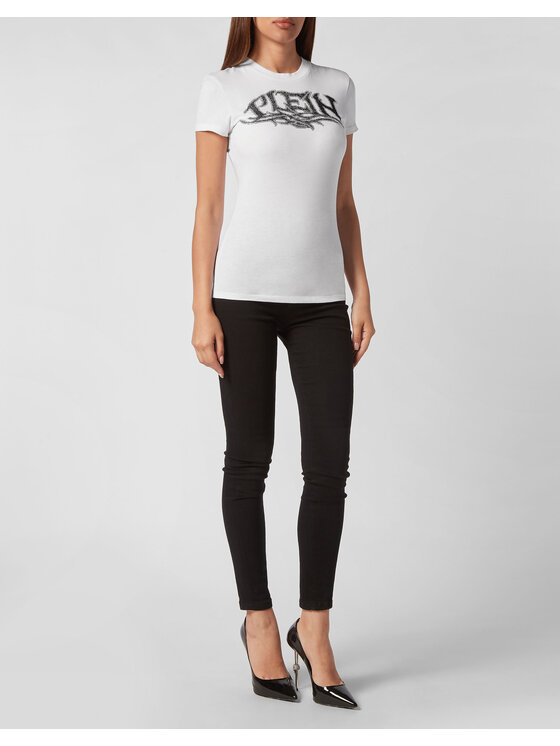 PHILIPP PLEIN PHILIPP PLEIN T-Shirt 5249 Bílá Regular Fit
