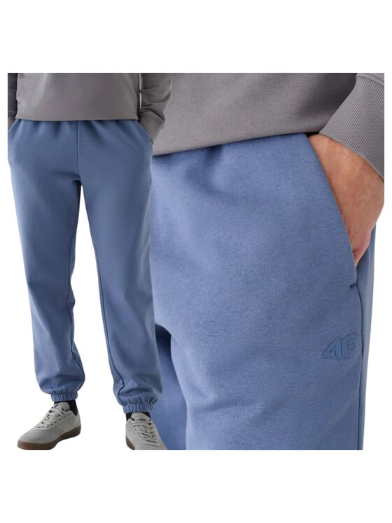 4F 4F Pantaloni da tuta 4FWMM00TTROM1140-32S Blu Regular Fit