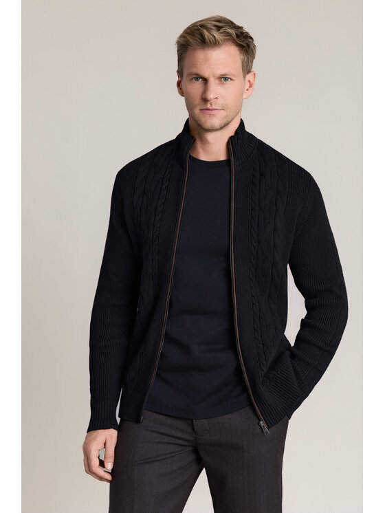 Lancerto Lancerto Sweter Jorund SW073226000080 Czarny Regular Fit