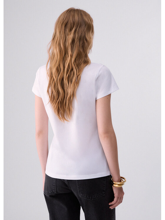 Liu Jo Liu Jo T-shirt WF6447JS923L9481 Bianco Regular Fit