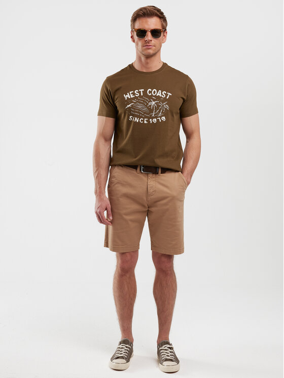 BIG STAR BIG STAR T-Shirt REDDREZ Zielony Basic Fit