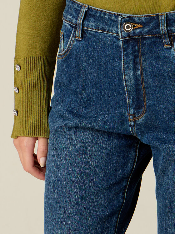 Oltre Oltre Jeansy P412R009278N034 Niebieski Regular Fit