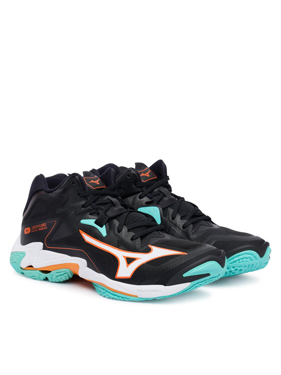 Mizuno Mizuno Batai uždaroms aikštelėms Wave Lightning Z8 Mid V1GA2405 Juoda