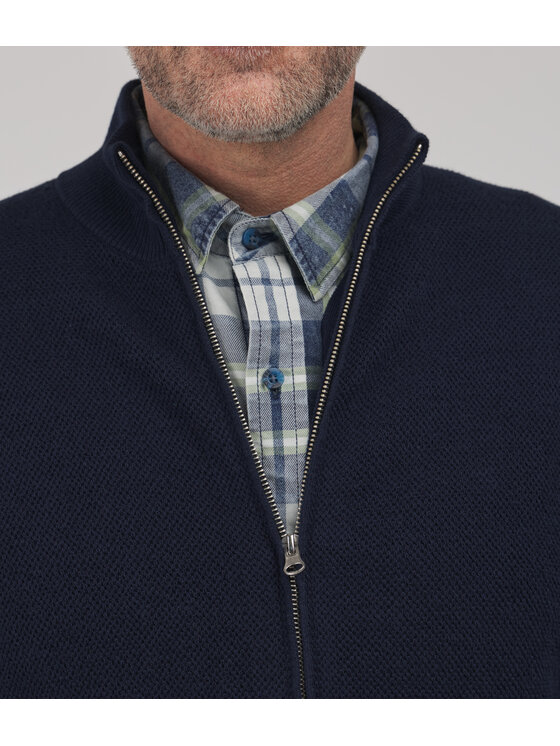 Lee Cooper Lee Cooper Sweter SCOTT Granatowy Regular Fit