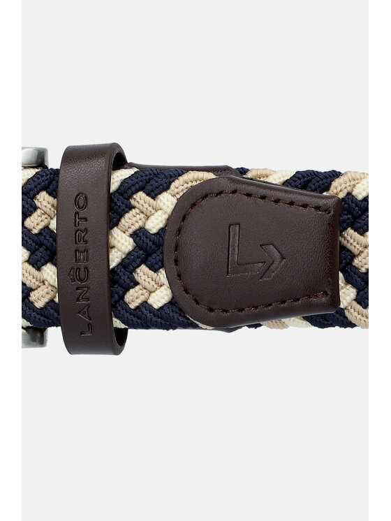 Lancerto Lancerto Pasek Męski Pleat PS090124000024 Granatowy
