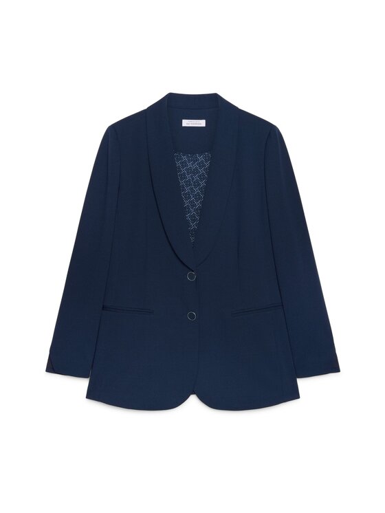 Fiorella Rubino Fiorella Rubino Cappotto Q530T000213N034 Blu A-Line Fit