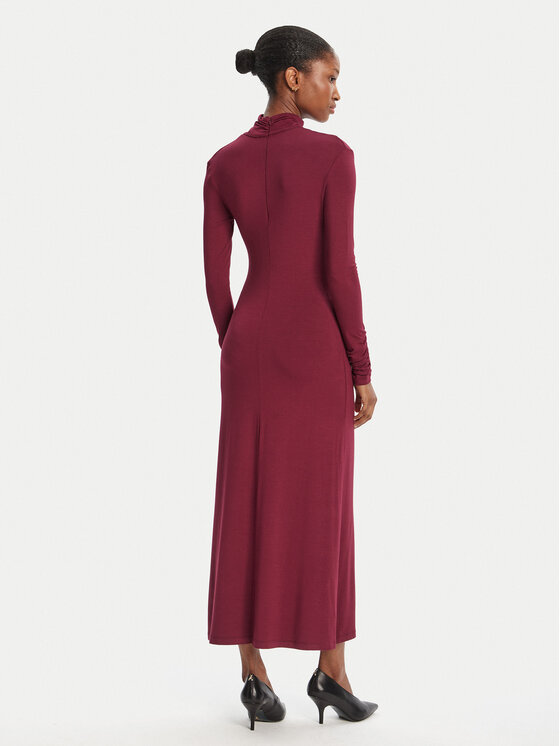 Simona Corsellini Simona Corsellini Večerné šaty A25CPAB00601 Bordová Slim Fit