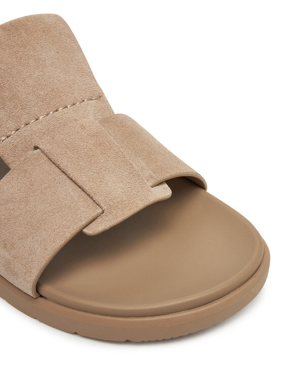 Calvin Klein Calvin Klein Klapki Lug Sandal Double T Su HM0HM01800 Brązowy