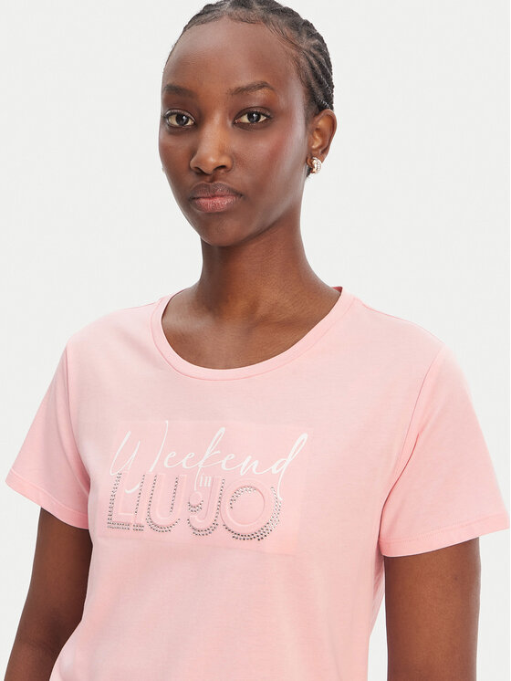 Liu Jo Sport Liu Jo Sport T-särk TA6252 JS923 Roosa Regular Fit
