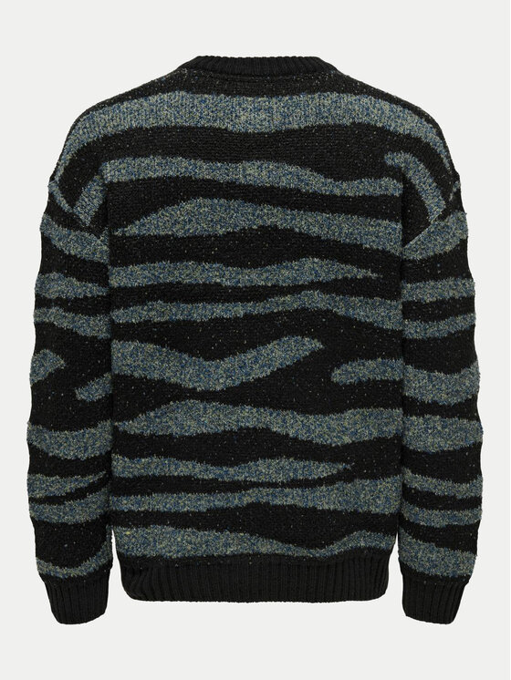 Only & Sons Only & Sons Sweater Lincolm 22031166 Fekete Regular Fit