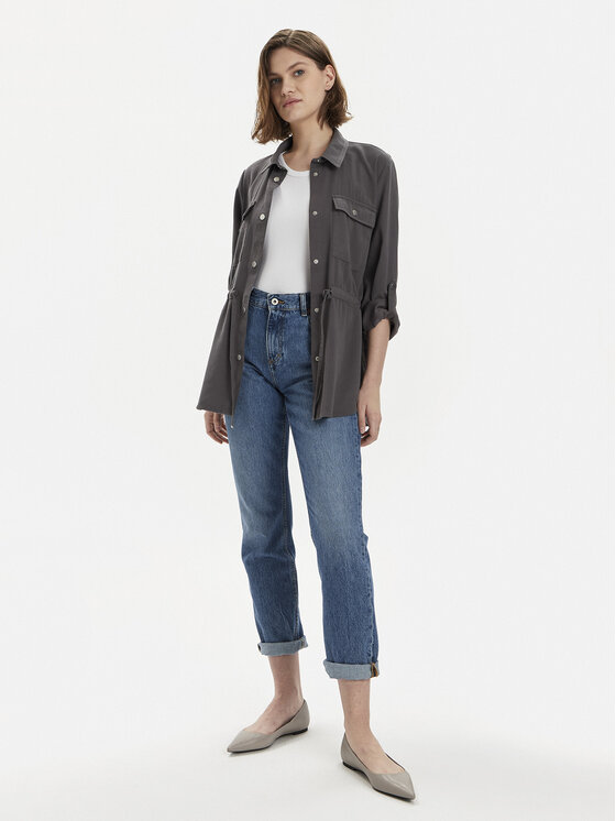 ONLY ONLY Koszula Aris 15310852 Szary Regular Fit