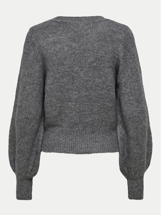 ONLY ONLY Džemper Elsa 15210667 Siva Regular Fit
