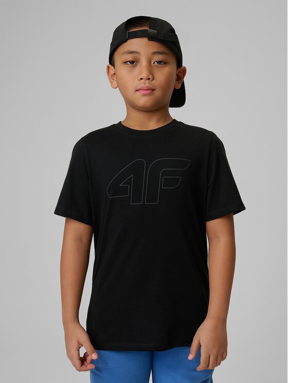 4F 4F T-shirt 4FJRSS26TTSHM3599-20S Nero Regular Fit