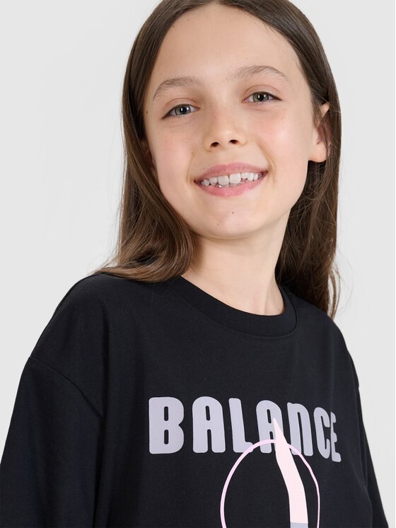 4F 4F T-shirt 4FJRSS25TTSHF2646-20S Nero Oversize