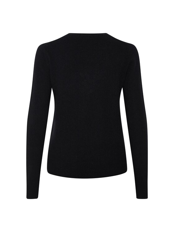 Style Republic Style Republic Sweter Kaszmir Czarny Comfort Fit
