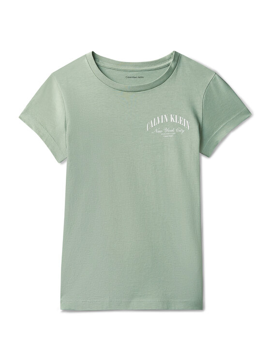 Calvin Klein Jeans Calvin Klein Jeans T-Shirt LVCKSJA23G Ανοιχτό πράσινο Slim Fit