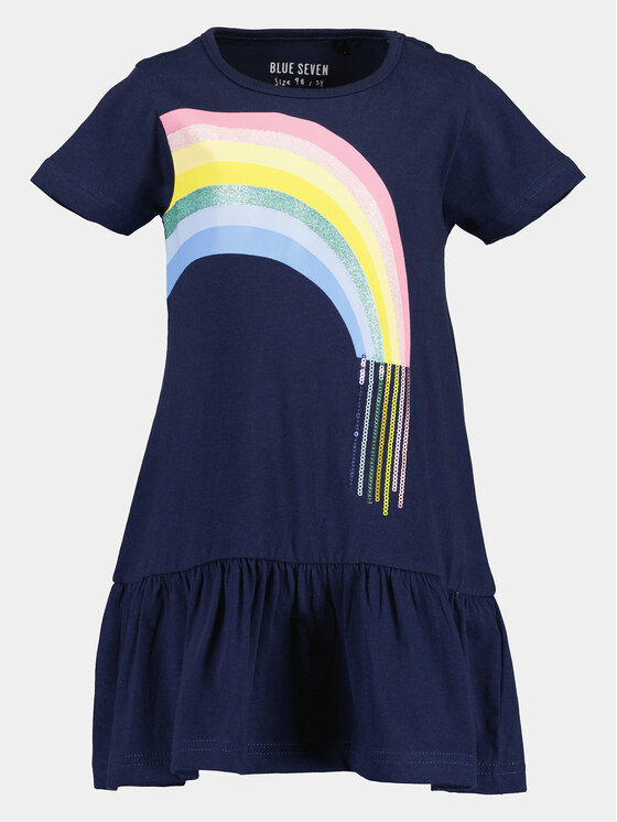 Blue Seven Blue Seven Kasdieninė suknelė 721649 X Tamsiai mėlyna Regular Fit