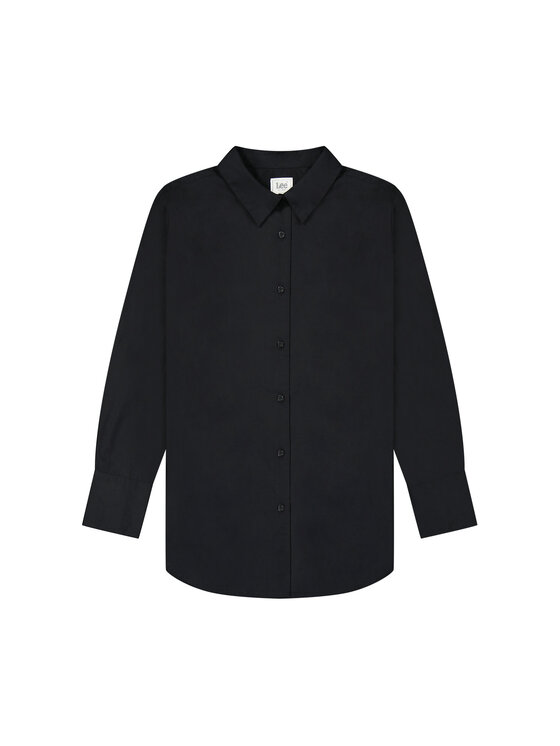 Lee Lee Koszula CLASSIC SHIRT Czarny Regular Fit