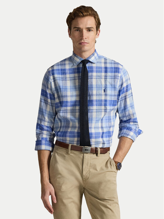 Polo Ralph Lauren Cămașă 710B16699002 Albastru Custom Fit