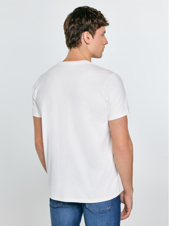 BIG STAR BIG STAR T-Shirt KEREN Biały Basic Fit