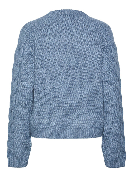 Pieces Pieces Sveter 17140372 Modrá Regular Fit