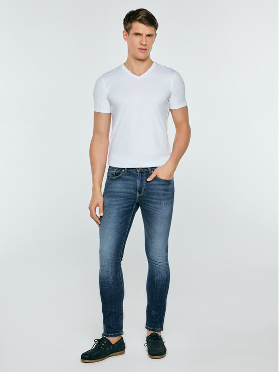 BIG STAR BIG STAR Jeansy OWEN Niebieski Skinny Fit