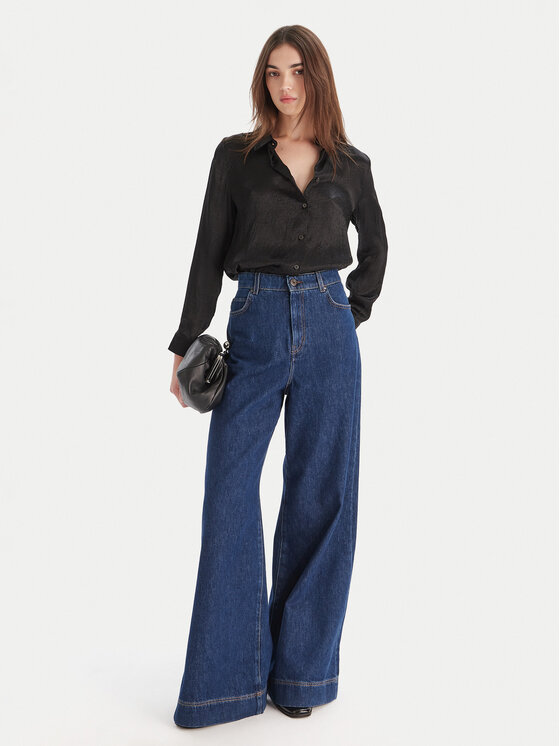 Marella Marella Marškiniai Matita 2525116091 Juoda Regular Fit