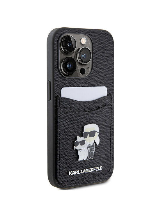 KARL LAGERFELD KARL LAGERFELD Etui na telefon iPhone 15 Pro Czarny