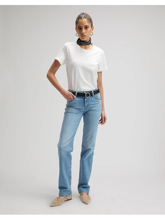 Lee Lee Koszula Perfect Tee Biały Regular Fit