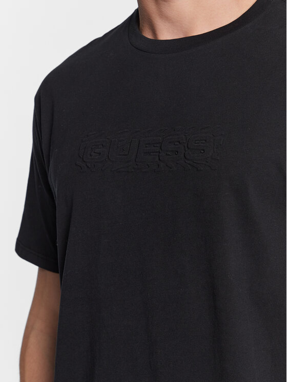 Guess Guess T-Shirt Zebra Logo M3GI58 KBDL0 Μαύρο Regular Fit