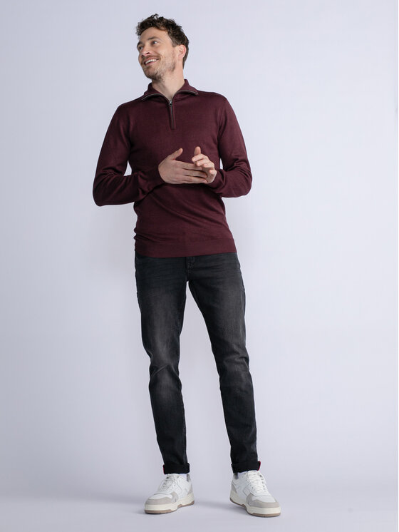 Petrol Industries Petrol Industries Светр M-3030-KWC207 Бордовий Slim Fit