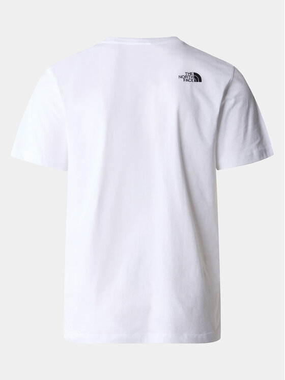 The North Face The North Face T-krekls Easy NF0A87N5 Balts Regular Fit