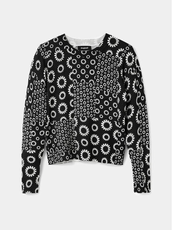 Desigual Desigual Maglione 23WWJF52 Nero Slim Fit