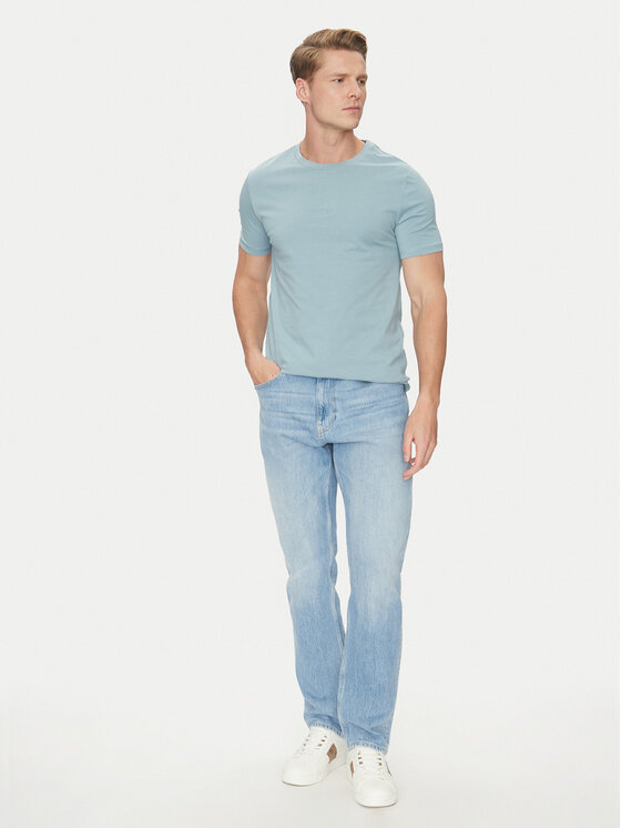 Guess Guess Tricou M2YI72 I3Z14 Albastru Regular Fit