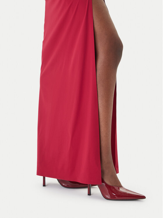 Patrizia Pepe Patrizia Pepe Sukienka wieczorowa 2A3012/JZ26-R894 Bordowy Regular Fit