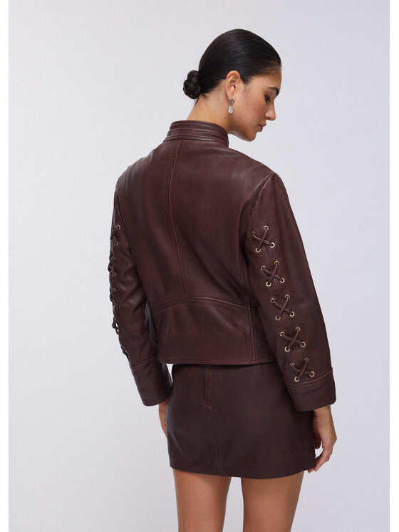 Liu Jo Liu Jo Giacca di pelle PA6001P0412X0744 Marrone Regular Fit