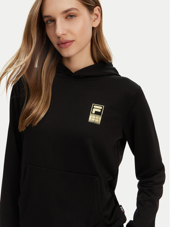 Fila Fila Majica dugih rukava Lisakovsk FAW1046 Crna Regular Fit