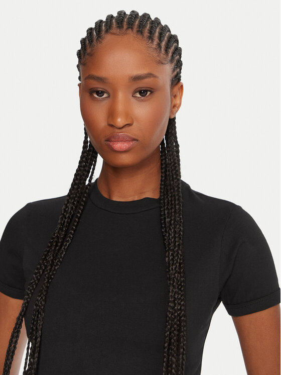 Reebok Reebok Футболка RK25309CCW Чорний Slim Fit