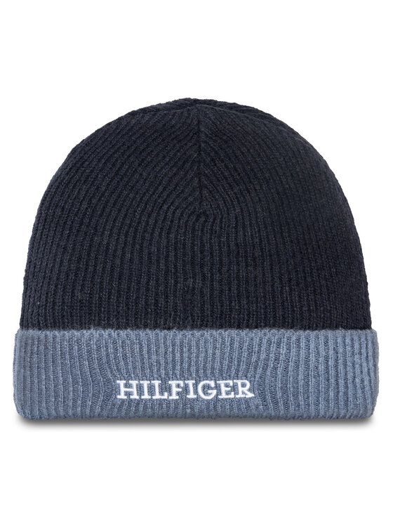 Tommy Hilfiger Tommy Hilfiger Set căciulă și fular tip guler AU0AU01938 Bleumarin