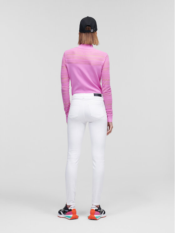 KARL LAGERFELD KARL LAGERFELD Jeans Logo 225W1104 Weiß Skinny Fit
