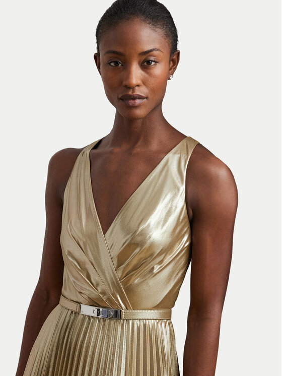 LAUREN RALPH LAUREN LAUREN RALPH LAUREN Официална рокля 253963634001 Златист Slim Fit
