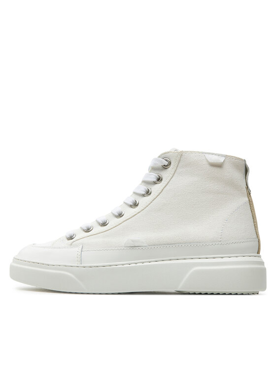 Inuikii Inuikii Αθλητικά Canvas Lex High 50103-991 Λευκό