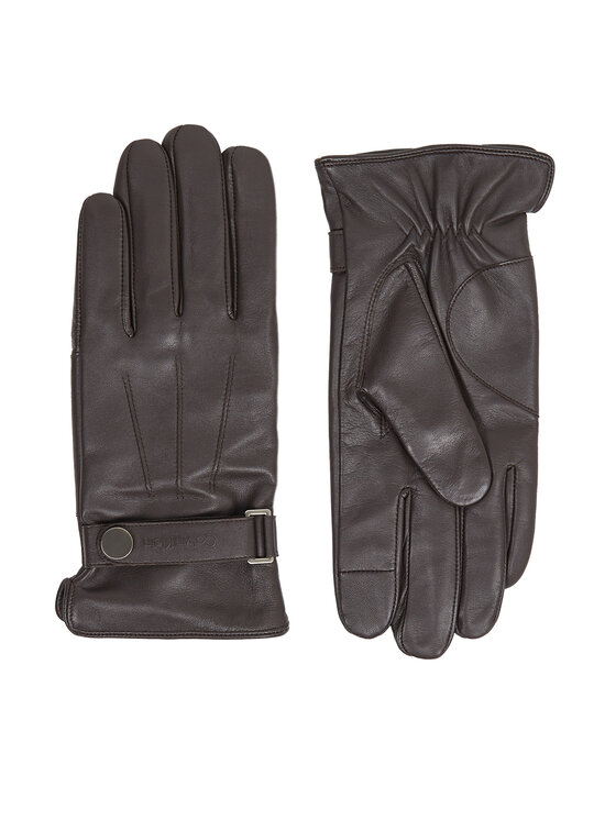 Calvin Klein Pánske rukavice K50K512384 Hnedá