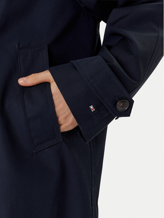 Tommy Hilfiger Tommy Hilfiger Trench WW0WW45618 Bleumarin Regular Fit