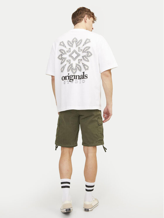 Jack & Jones Jack & Jones Szorty materiałowe Cole 12253122 Zielony Loose Fit