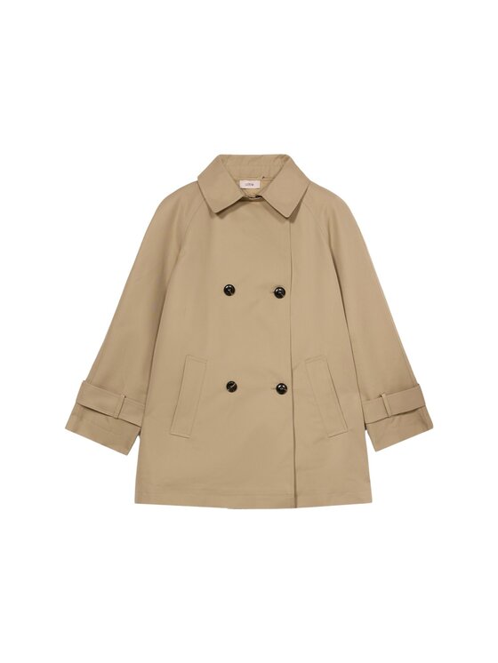 Oltre Oltre Cappotto 0076J000119N002 Écru Baggy Fit