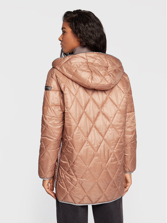 Giubbotto piumino 8710 Marrone Regular Fit