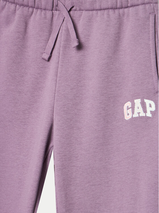 Gap Gap Spodnie dresowe 645535-02 Fioletowy Relaxed Fit